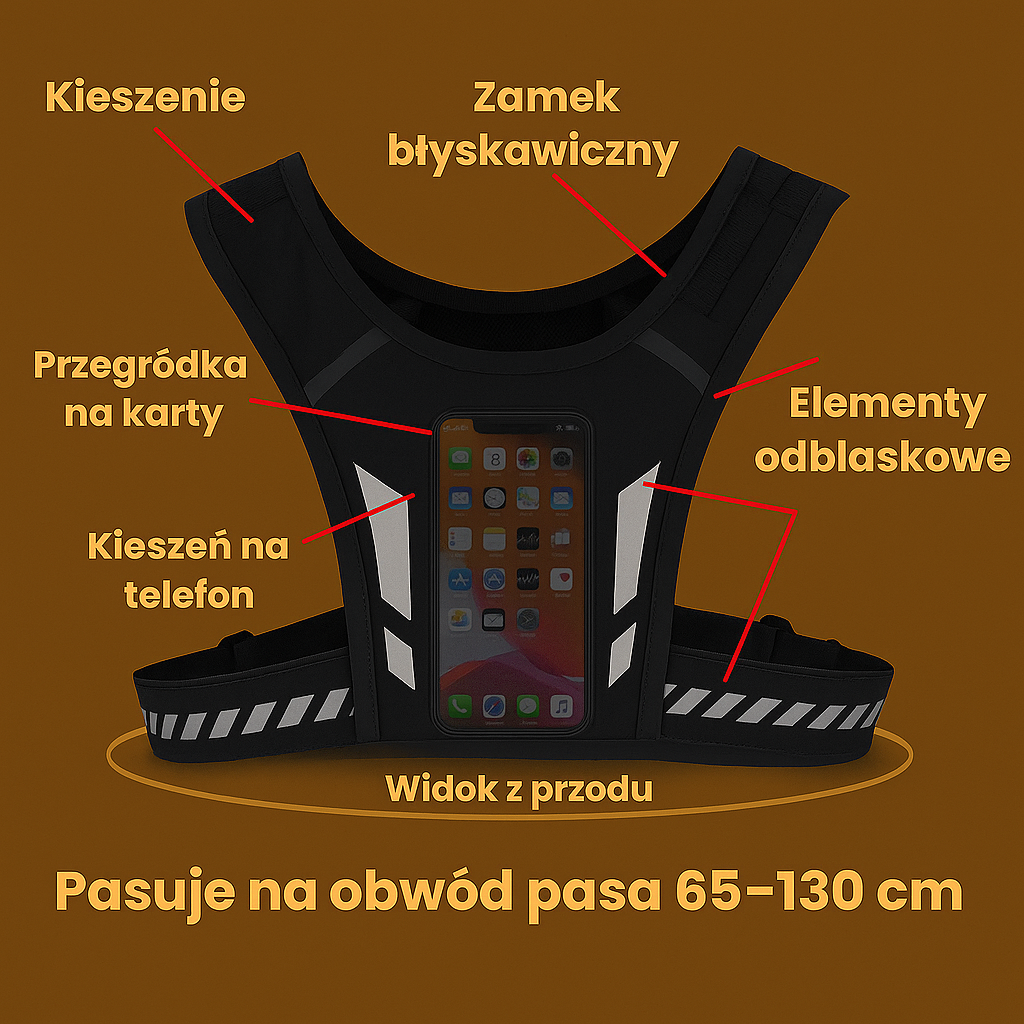 FlashRunner - Sportowa Kamizelka na Telefon i Akcesoria
